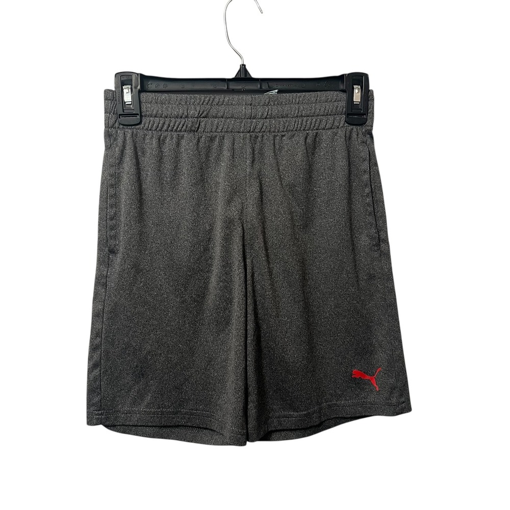 Puma Athletic‎ Shorts Dark Gray Basketball Summer Boys Youth Size Medium 10/12